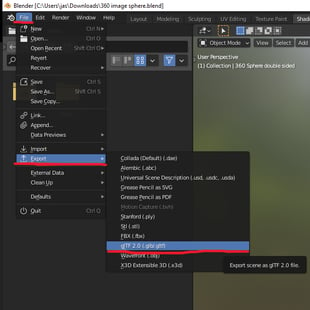Blender export