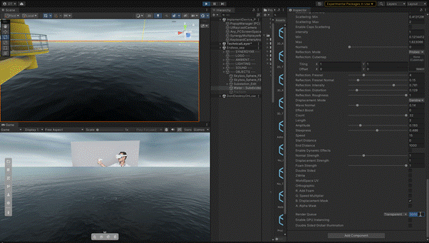 Environment semi-transparent issue