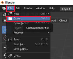 blender open